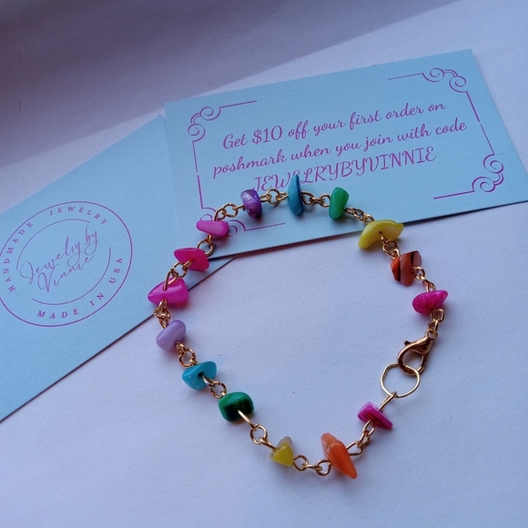 Hand Crafted Jewelry - Hand Crafted Multicolor Beaded Bracelet